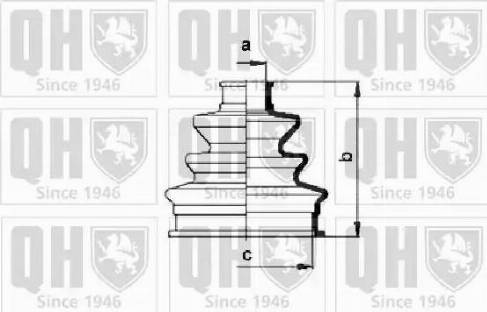 Quinton Hazell QJB119 - Putekļusargs, Piedziņas vārpsta ps1.lv