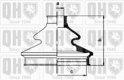 Quinton Hazell QJB1158 - Putekļusargs, Piedziņas vārpsta ps1.lv