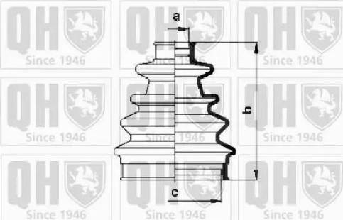 Quinton Hazell QJB130 - Putekļusargs, Piedziņas vārpsta ps1.lv