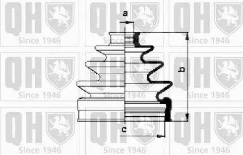 Quinton Hazell QJB860 - Putekļusargs, Piedziņas vārpsta ps1.lv