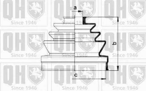 Quinton Hazell QJB2505 - Putekļusargs, Piedziņas vārpsta ps1.lv