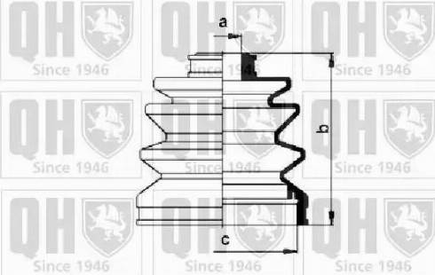 Quinton Hazell QJB268 - Putekļusargs, Piedziņas vārpsta ps1.lv