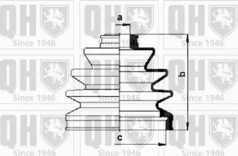 Quinton Hazell QJB288 - Putekļusargs, Piedziņas vārpsta ps1.lv