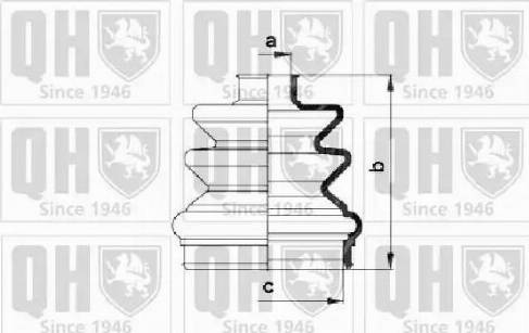 Quinton Hazell QJB282 - Putekļusargs, Piedziņas vārpsta ps1.lv