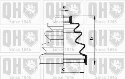 Quinton Hazell QJB275 - Putekļusargs, Piedziņas vārpsta ps1.lv