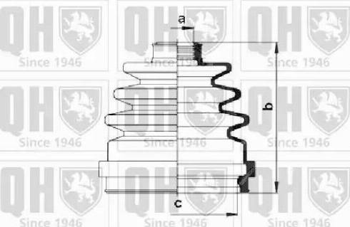 Quinton Hazell QJB277 - Putekļusargs, Piedziņas vārpsta ps1.lv