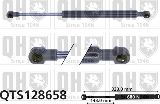 Quinton Hazell QTS128658 - Gāzes atspere, Motora pārsegs ps1.lv