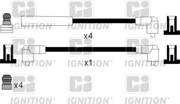 Quinton Hazell XC951 - Augstsprieguma vadu komplekts ps1.lv