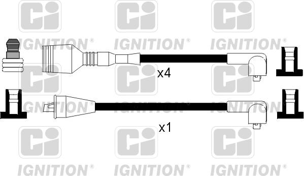 Quinton Hazell XC964 - Augstsprieguma vadu komplekts ps1.lv