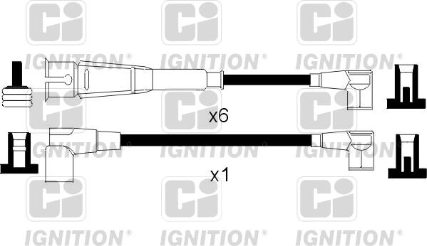 Quinton Hazell XC901 - Augstsprieguma vadu komplekts ps1.lv