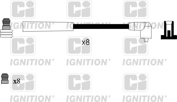 Quinton Hazell XC984 - Augstsprieguma vadu komplekts ps1.lv