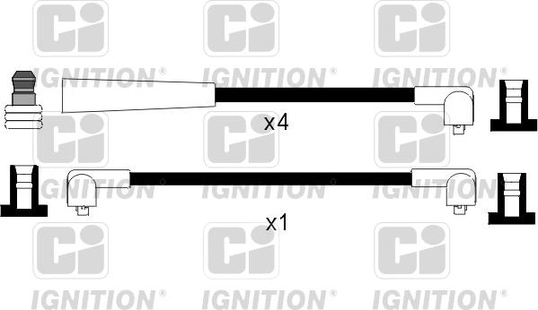 Quinton Hazell XC415 - Augstsprieguma vadu komplekts ps1.lv