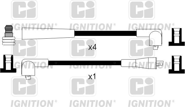 Quinton Hazell XC421 - Augstsprieguma vadu komplekts ps1.lv