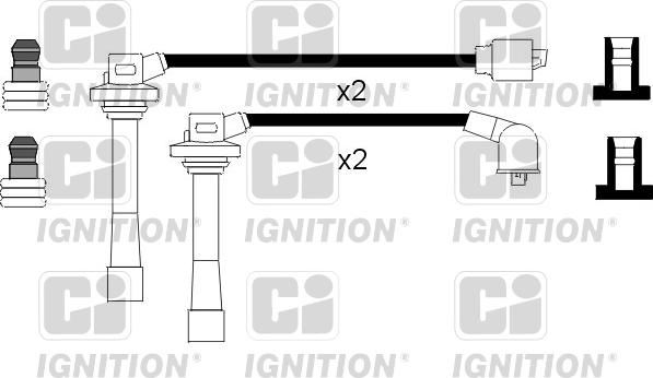 Quinton Hazell XC653 - Augstsprieguma vadu komplekts ps1.lv