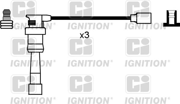 Quinton Hazell XC683 - Augstsprieguma vadu komplekts ps1.lv