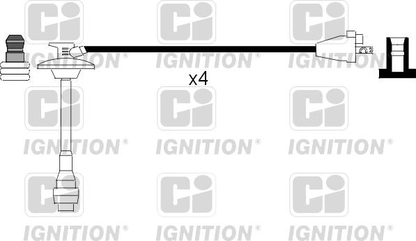 Quinton Hazell XC634 - Augstsprieguma vadu komplekts ps1.lv