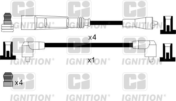 Quinton Hazell XC1063 - Augstsprieguma vadu komplekts ps1.lv