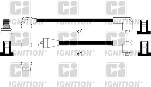 Quinton Hazell XC101 - Augstsprieguma vadu komplekts ps1.lv