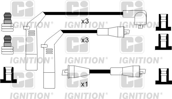 Quinton Hazell XC1026 - Augstsprieguma vadu komplekts ps1.lv