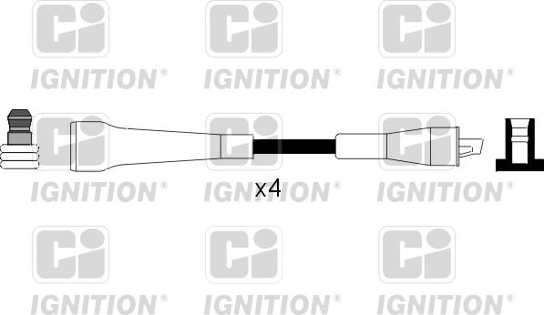 Quinton Hazell XC1020 - Augstsprieguma vadu komplekts ps1.lv