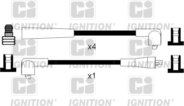 Quinton Hazell XC1079 - Augstsprieguma vadu komplekts ps1.lv