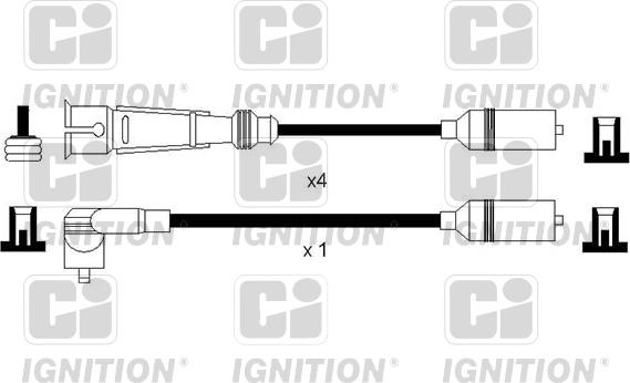 Quinton Hazell XC1149 - Augstsprieguma vadu komplekts ps1.lv