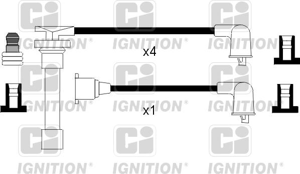 Quinton Hazell XC1109 - Augstsprieguma vadu komplekts ps1.lv