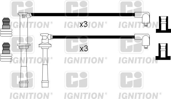 Quinton Hazell XC1115 - Augstsprieguma vadu komplekts ps1.lv