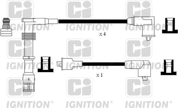 Quinton Hazell XC1175 - Augstsprieguma vadu komplekts ps1.lv