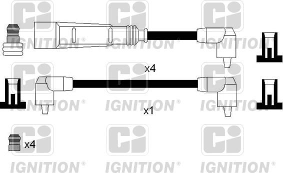 Quinton Hazell XC1206 - Augstsprieguma vadu komplekts ps1.lv