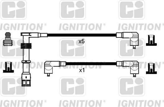 Quinton Hazell XC825 - Augstsprieguma vadu komplekts ps1.lv