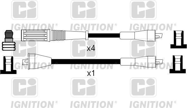 Quinton Hazell XC368 - Augstsprieguma vadu komplekts ps1.lv