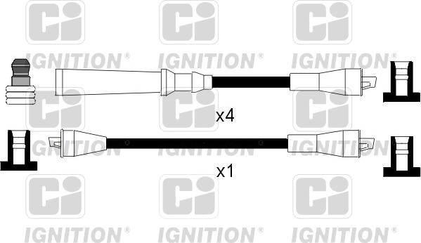 Quinton Hazell XC265 - Augstsprieguma vadu komplekts ps1.lv