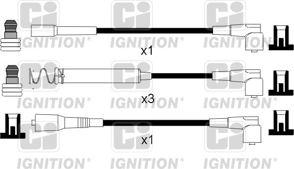 Quinton Hazell XC794 - Augstsprieguma vadu komplekts ps1.lv