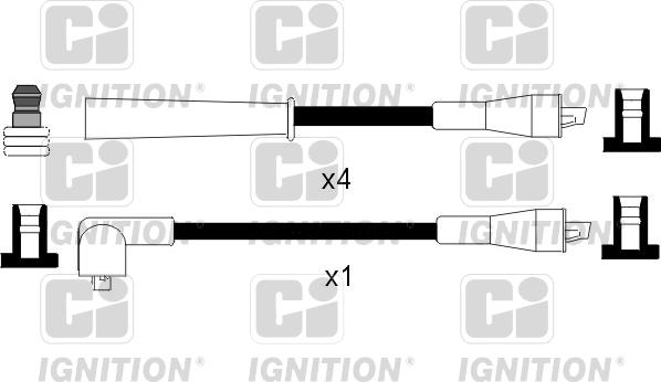 Quinton Hazell XC772 - Augstsprieguma vadu komplekts ps1.lv