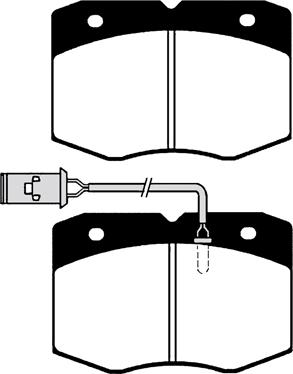 BOSCH 0 986 TB2 695 - Bremžu uzliku kompl., Disku bremzes ps1.lv