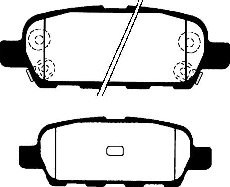 Aisin SN891P - Bremžu uzliku kompl., Disku bremzes ps1.lv