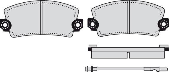 Brake Engineering PA257 - Bremžu uzliku kompl., Disku bremzes ps1.lv