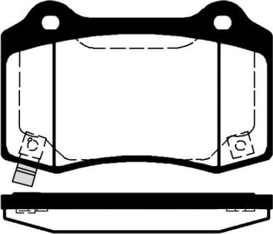 Roulunds Rubber 866083 - Bremžu uzliku kompl., Disku bremzes ps1.lv