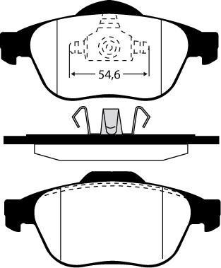 BOSCH 424616 - Bremžu uzliku kompl., Disku bremzes ps1.lv