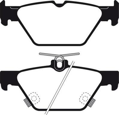 Japanparts JPP-706AF - Bremžu uzliku kompl., Disku bremzes ps1.lv