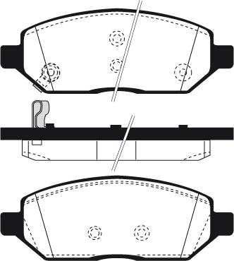 Roulunds Rubber 278581 - Bremžu uzliku kompl., Disku bremzes ps1.lv