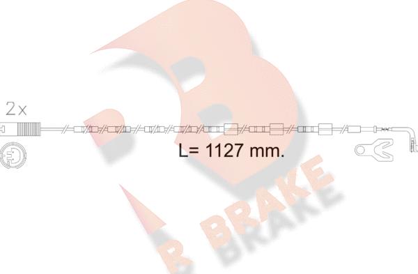 R Brake 610605RB - Indikators, Bremžu uzliku nodilums ps1.lv