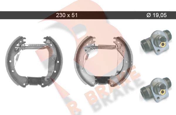 R Brake 79RBKT0040 - Bremžu loku komplekts ps1.lv