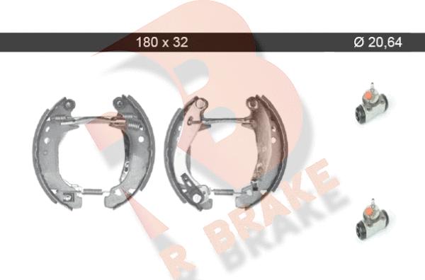 R Brake 79RBKT0064 - Bremžu loku komplekts ps1.lv