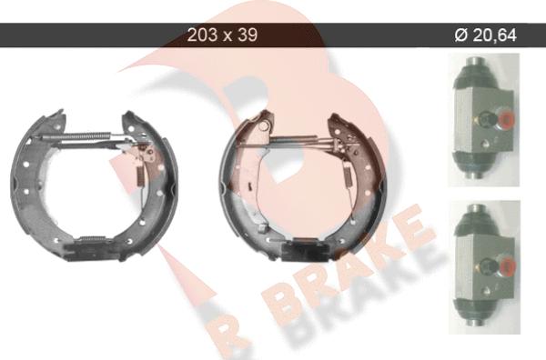 R Brake 79RBKT0066 - Bremžu loku komplekts ps1.lv