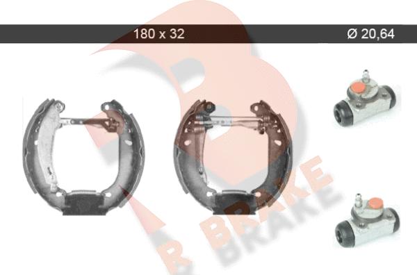 R Brake 79RBKT0062 - Bremžu loku komplekts ps1.lv