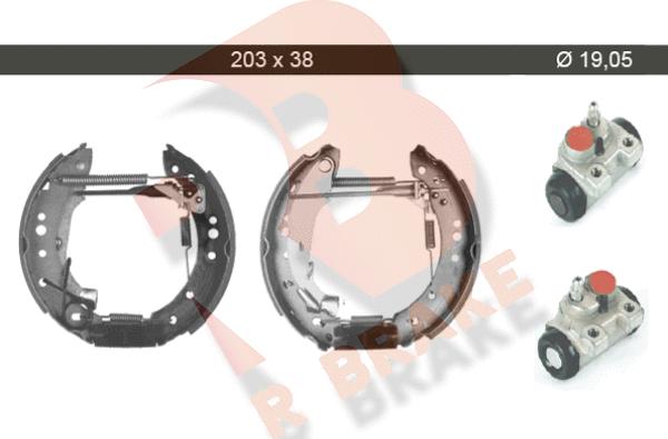 R Brake 79RBKT0007 - Bremžu loku komplekts ps1.lv