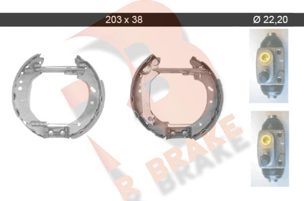 R Brake 79RBKT0026 - Bremžu loku komplekts ps1.lv