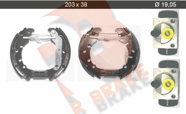 R Brake 79RBKT0023 - Bremžu loku komplekts ps1.lv